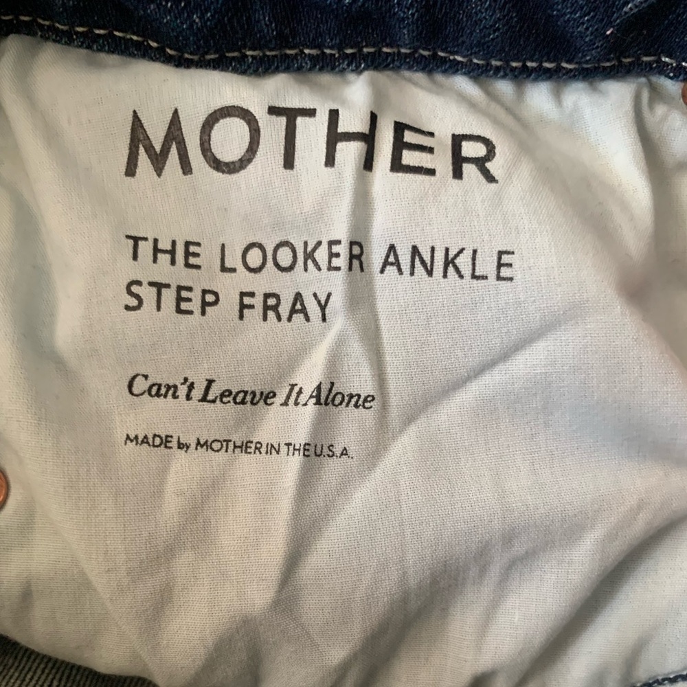 MOTHER The Looker Ankle Step Fray Jeans Cant
Leave it Alone Size 28 - Picture 11 of 14
